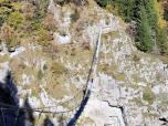 Lors d'un visite de la Via ferrata en France. 